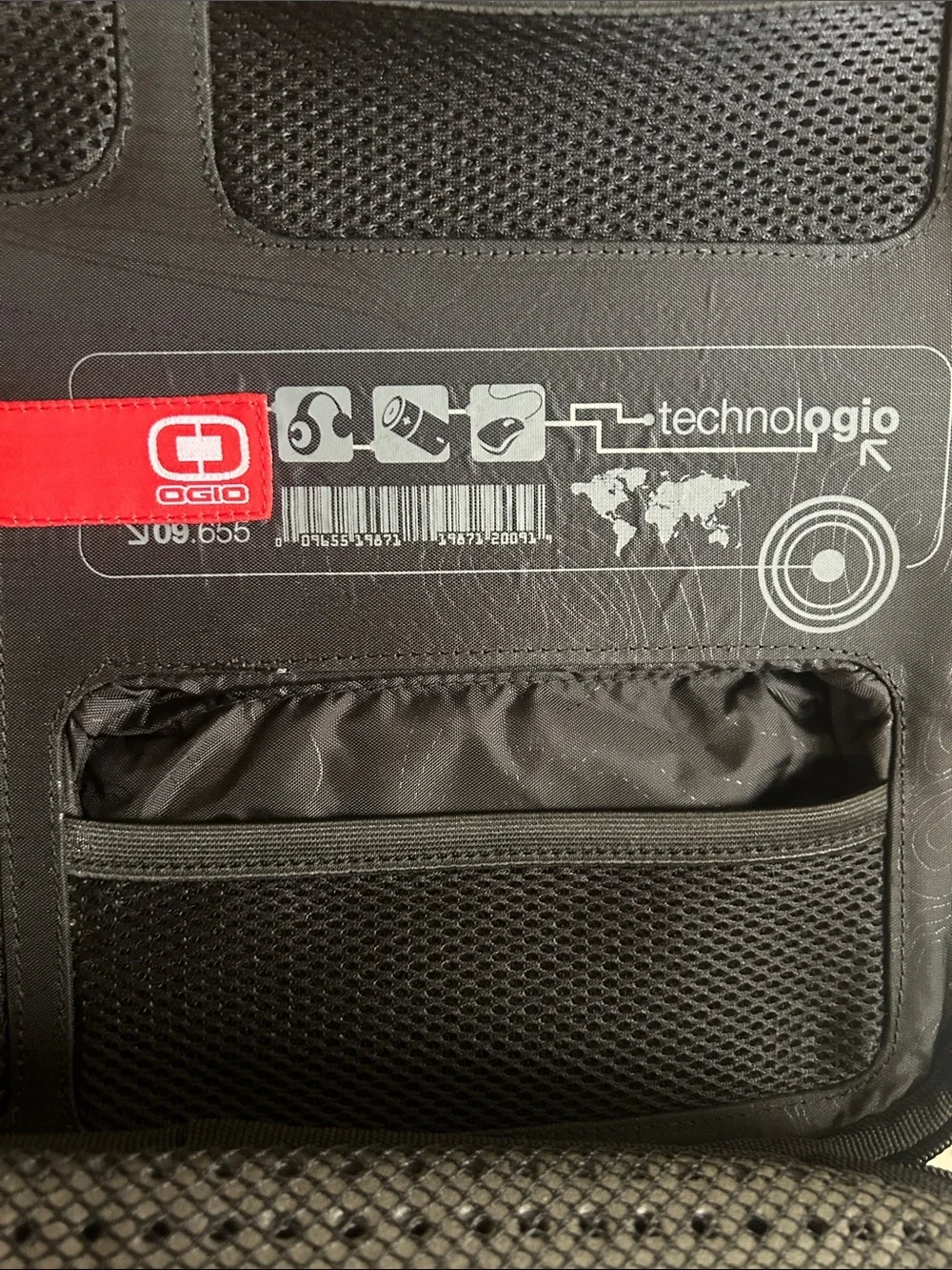 OGIO Black Laptop Messenger Bag with Front Zip Pocket